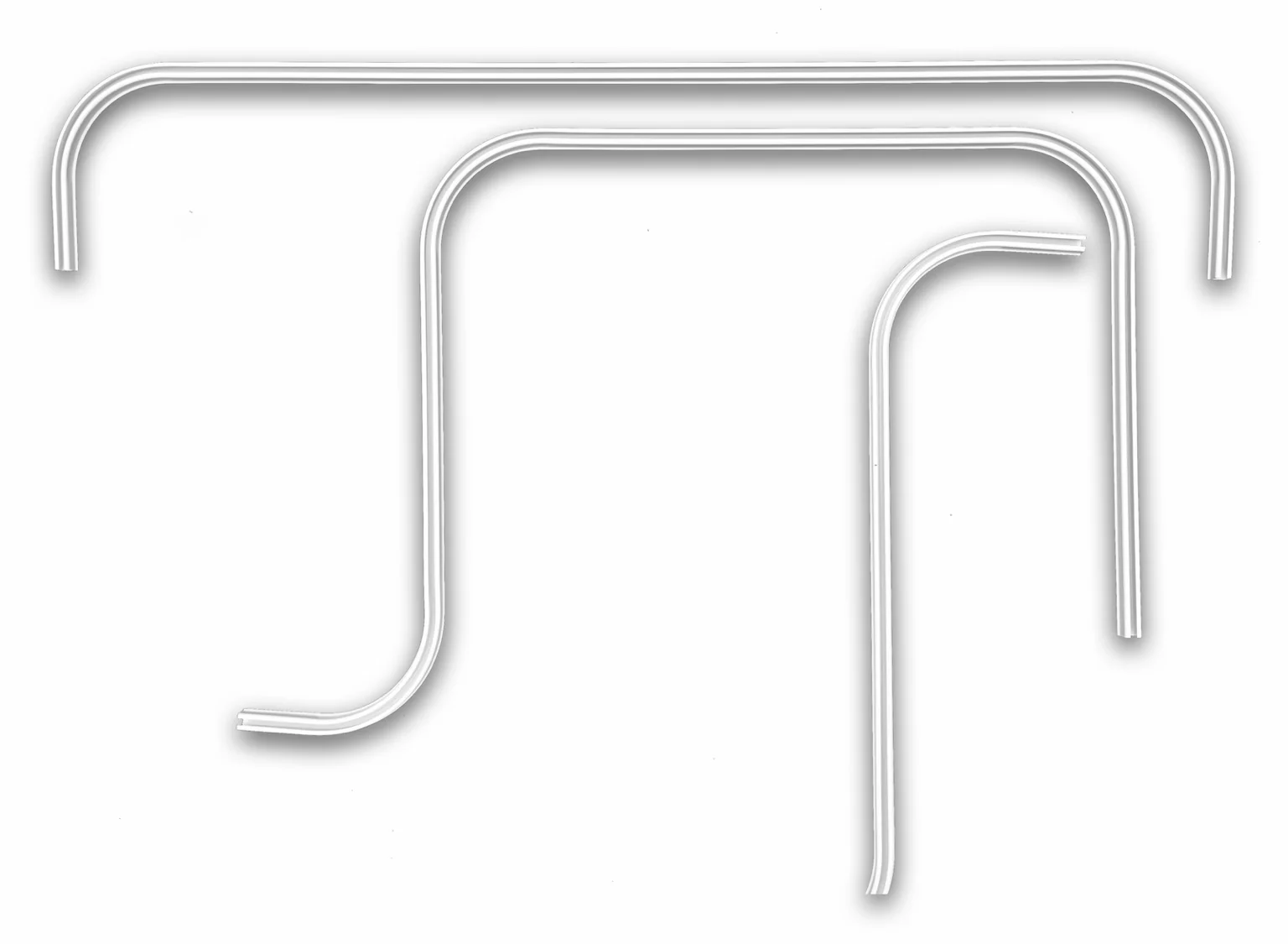 Karnisze KS gięte z zakrętami